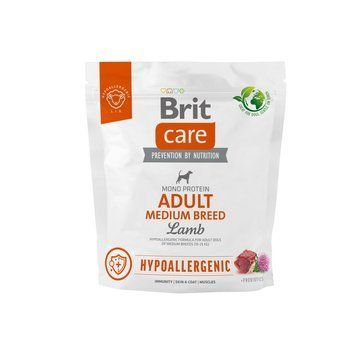 Сухий корм Brit Care Dog Hypoallergenic Adult Medium Breed для собак середніх порід, гіпоалергенний з ягням, 1 кг 172214 фото