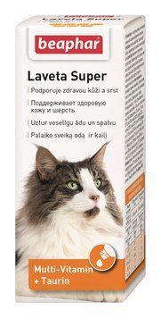 Laveta Super від линьки, для здорової шкіри та гарної блискучої шерсті котів 12524 фото