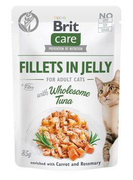 Вологий корм Brit Care Cat Pouch для котів, в желе, тунець, 85 г 100533/0556 фото