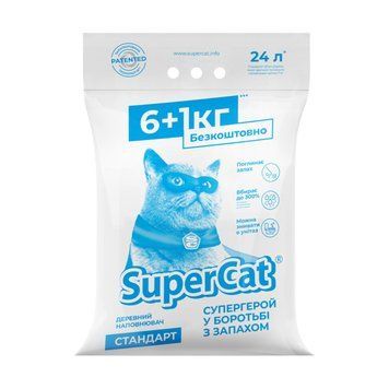 Наповнювач SuperCat Стандарт 6+1кг (синій) 5011991 фото