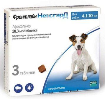Нексгард 4-10кг 1 таблетка NexGard 1211 фото