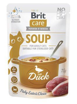 Корм вологий "Суп для котів Brit Care Soup with Duck з качкою", 75 г 101056 фото