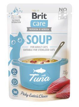Корм вологий "Суп для котів Brit Care Soup with Tuna з тунцем", 75 г 101058 фото
