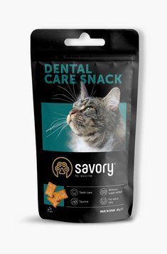 Хрумкі ласощі Savory Snack Подушечки для заохочення котів, здоров&rsquo;я зубів, 60 г 31478 фото